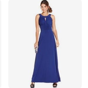 NWT - Sangria keyhole sleeveless cobalt blue dress